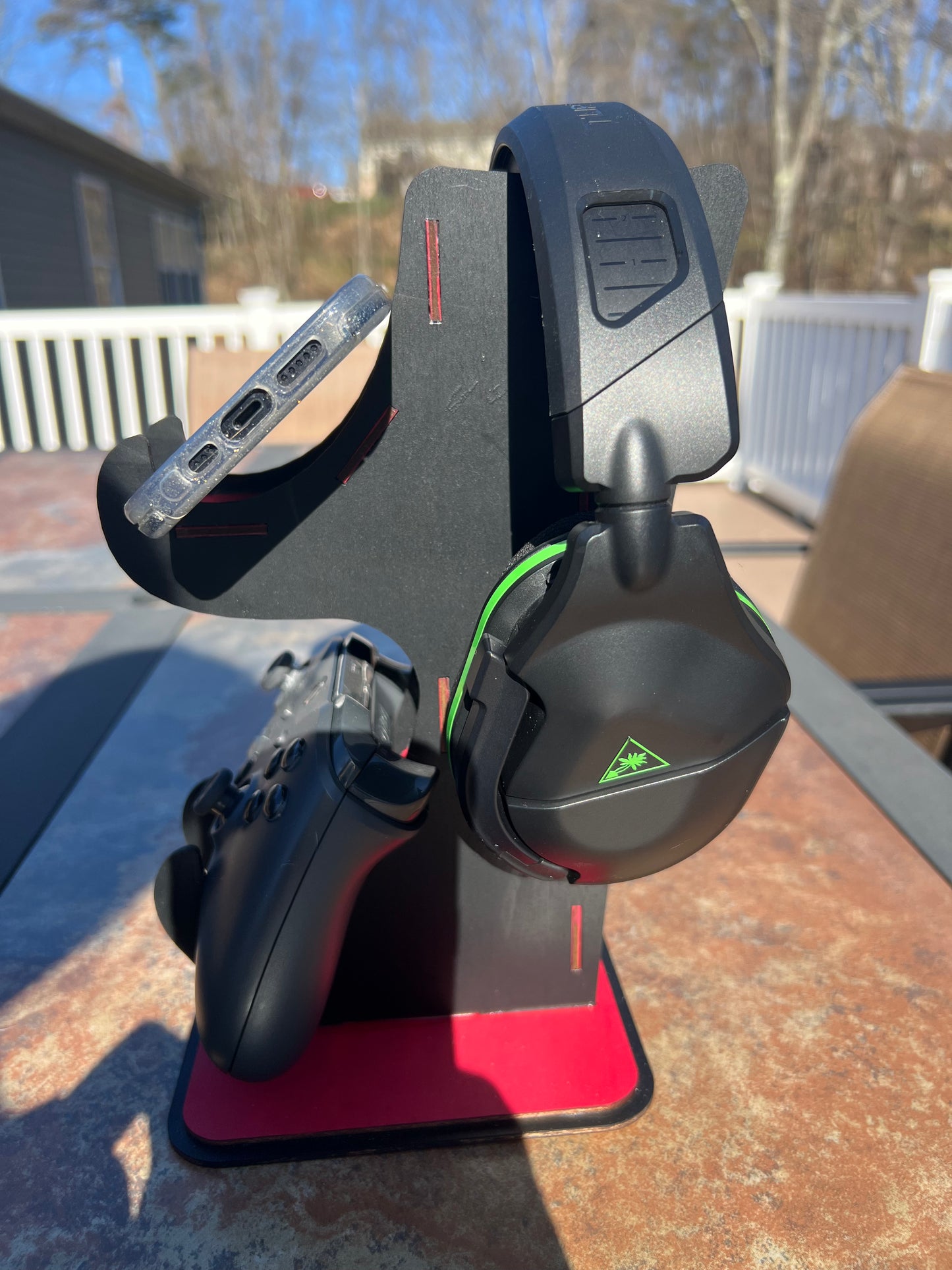 Headset & Controller Wood Stand