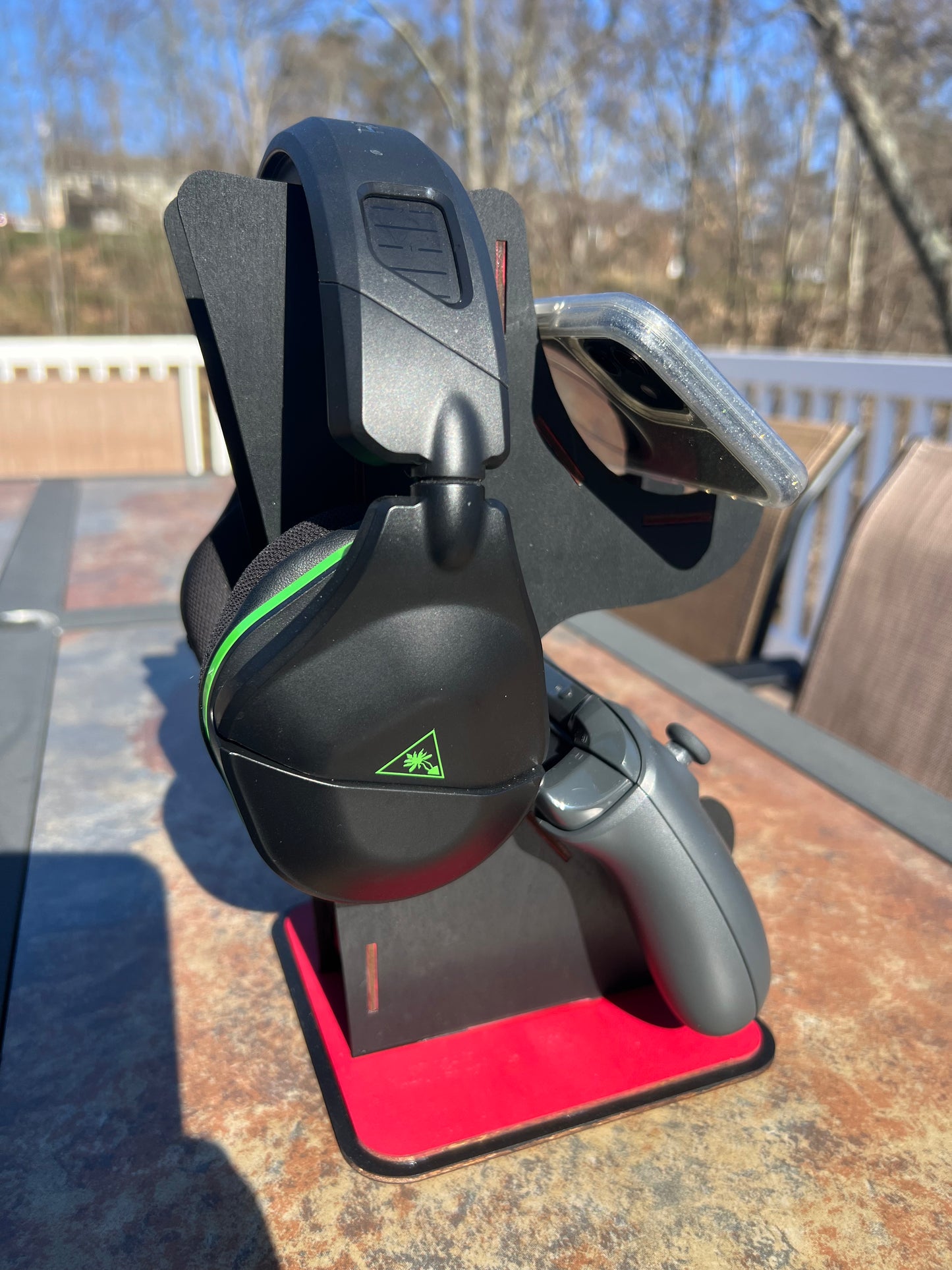 Headset & Controller Wood Stand