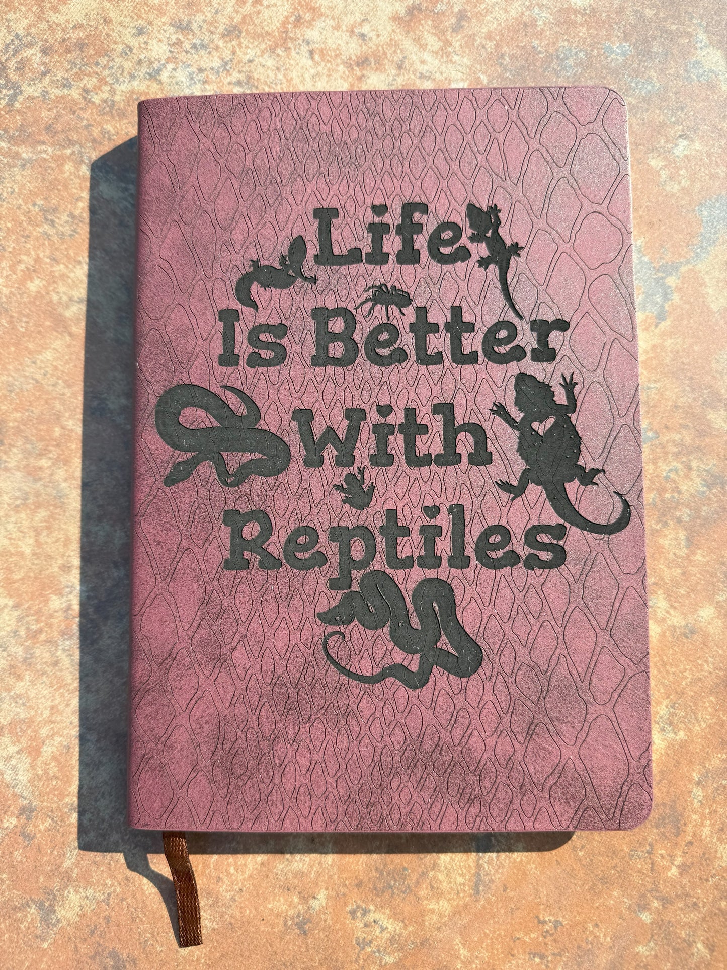 Reptile Themed Engraved Notebook