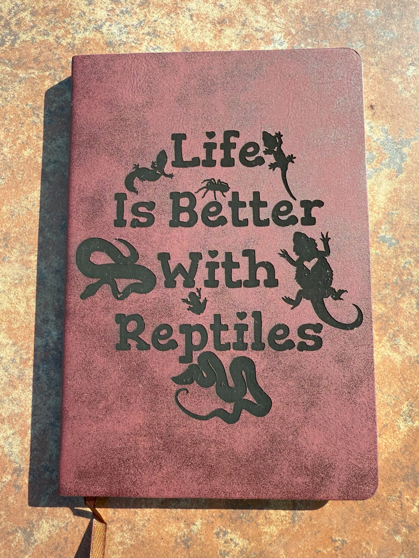 Reptile Themed Engraved Notebook