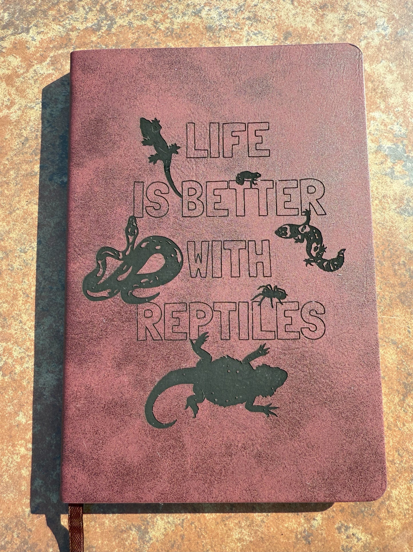 Reptile Themed Engraved Notebook