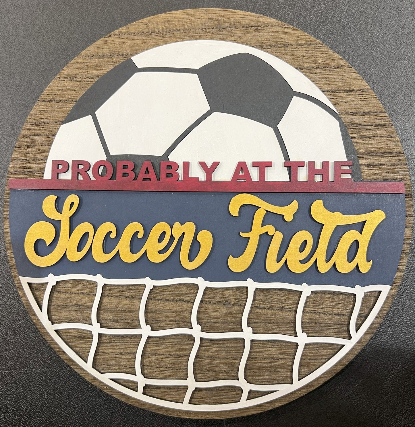 Sports 12" Round - Probably at the Soccer Field