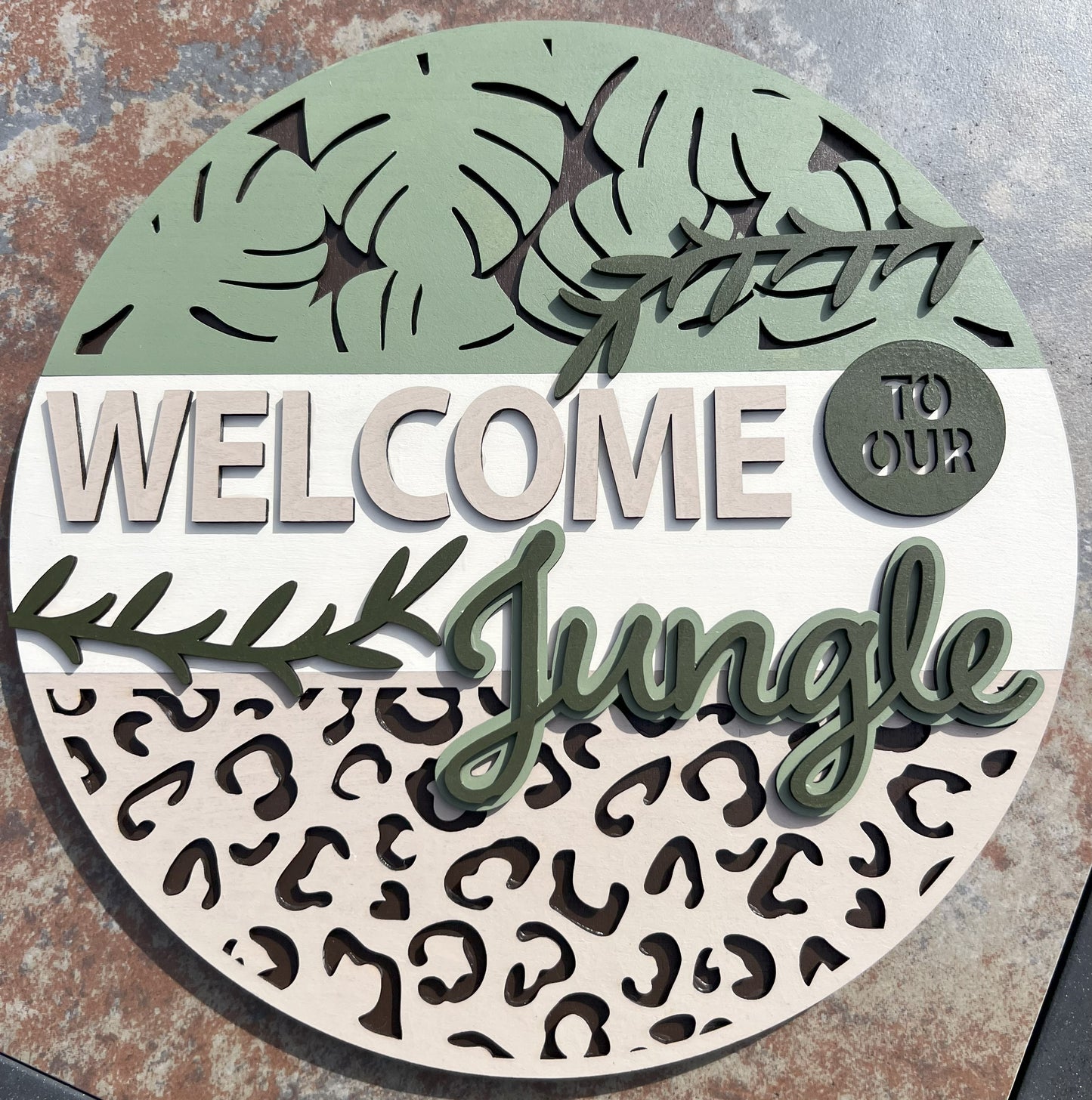 12" Welcome to Our Jungle Round