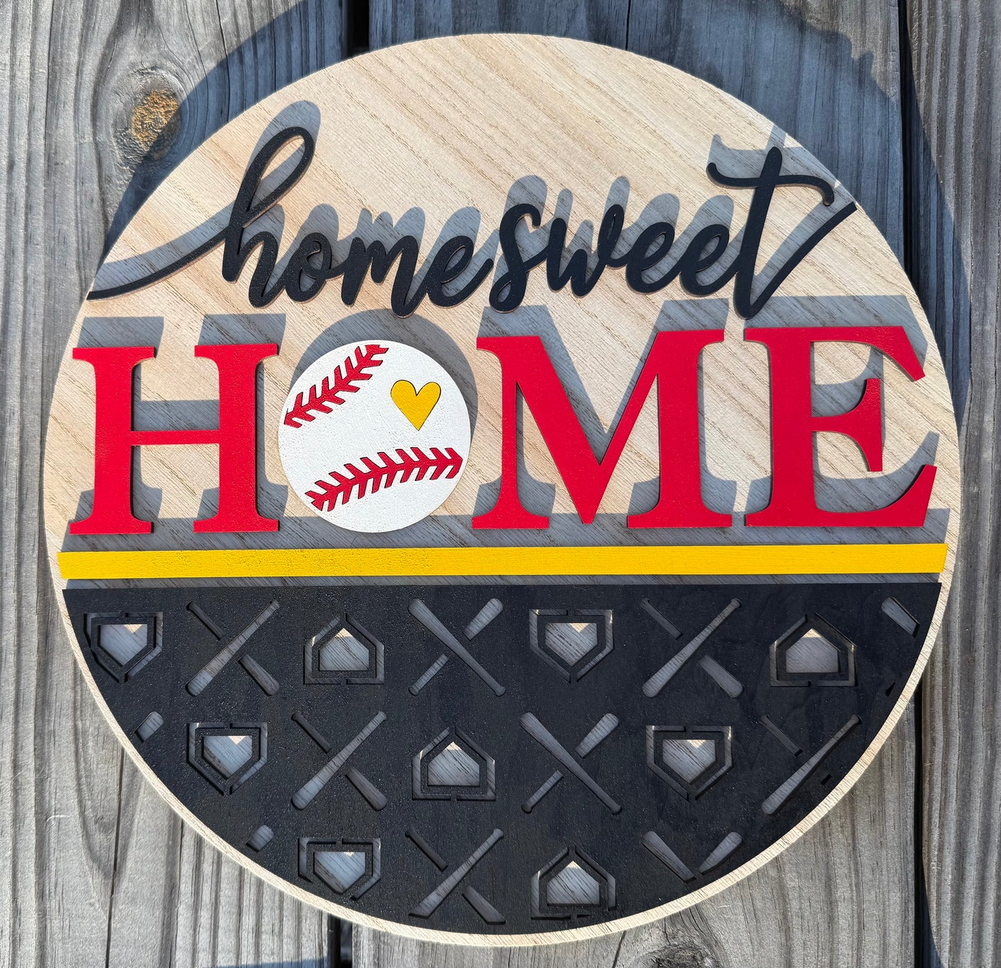 Sports 12" Round - Home Sweet Home