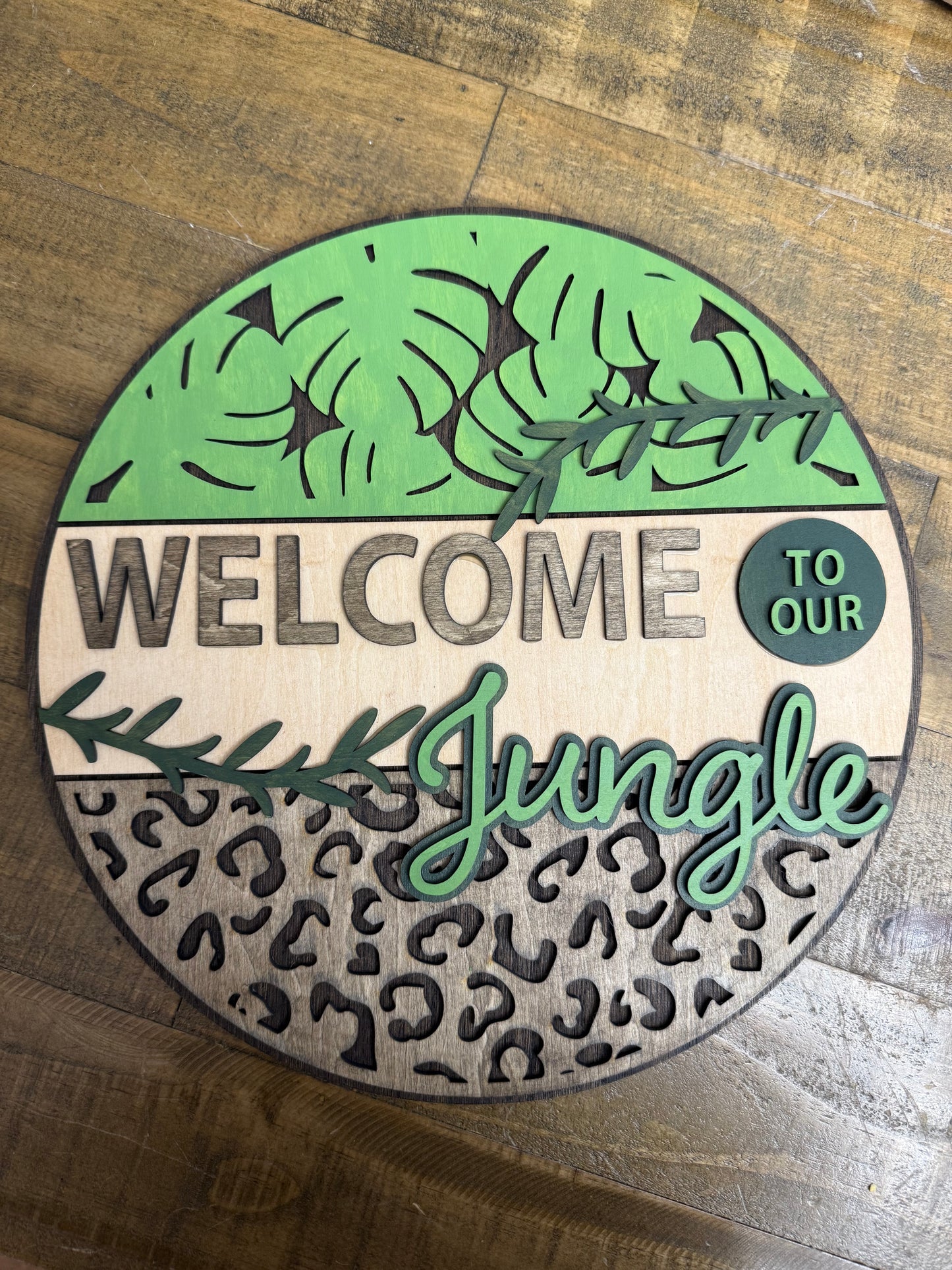 12" Welcome to Our Jungle Round