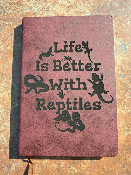 Reptile Themed Engraved Notebook