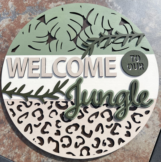 12" Welcome to Our Jungle Round